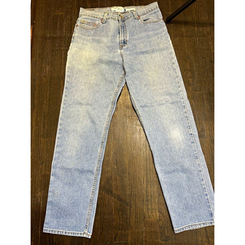 Vintage Old Navy Women’s Light Wash Stretch Straight Jeans High Rise Sz 10 31X30